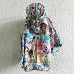 SALE Boutique Cartoon Flower Girl Backpack Diaper Bags