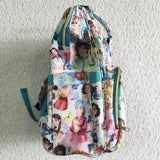SALE Boutique Cartoon Flower Girl Backpack Diaper Bags