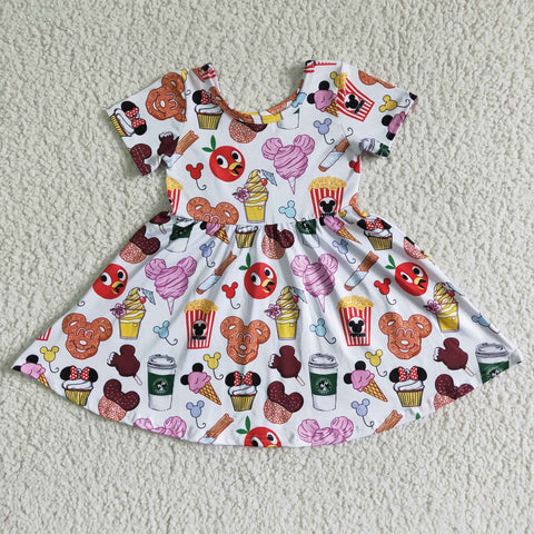 Baby Girl's Dress mouse Cartoon Dress