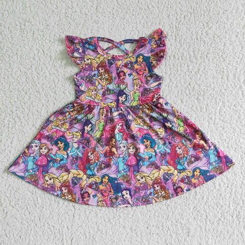 GSD0049 Summer New Princess mouse Pink Girl's Dress