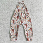 Summer Western Cow Girl's Jumpsuit