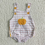 SALE A7-17-1 Halloween Pumpkin Burtoon Boy's Romper