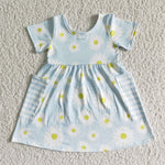 Summer Flower Floral With Pockets Cute Girl's Dress