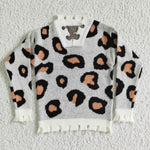 6 B5-3 Christmas Winter Fashion Hot Leopard Knit Sweater
