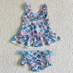 Girl‘s Summer Fish Scales Bikini Swimsuit