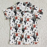 Western Cactus Cow Boy‘s Shirt Top