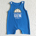 Summer You are my sun shine Boy's Romper