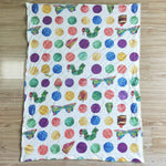 New Fruit Caterpillar Green Blanket
