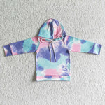 SALE 6 A24-4 Boy's Hoodie Tie Dry Pink Girl's Unisex Shirt Top pullover