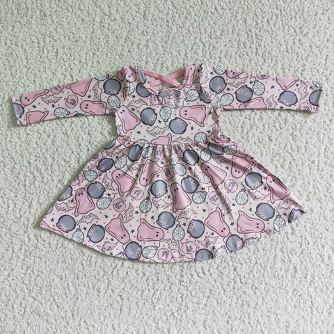 Halloween Ghost Pink Girl's Dress
