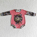 LR0020 Flower Long Sleeves Baby Bubble Cute Girl's Romper