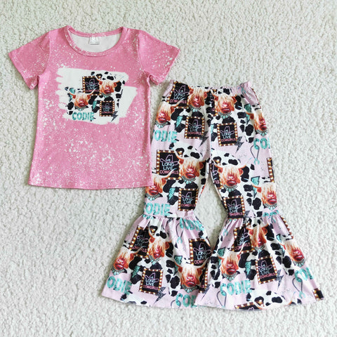 COWGIRLS CODIE Pink Cow Girl's Set