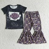 Fashion MOTOR Black Leopard Girl's Set