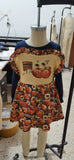 GLD0031 Pumpkins for sale Navy Blue Overalls Cute Girl's Skirt Set