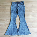 Adult Blue Jeans Fashion Flared Pants