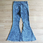 Adult Blue Jeans Fashion Flared Pants