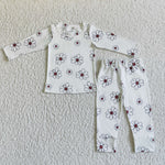 SALE GLP0196 New White Flower Cute Girl's Set Pajamas