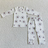 SALE GLP0196 New White Flower Cute Girl's Set Pajamas