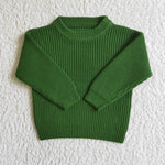 GT0031 Good Quality Winter Fashion Cute Green Kid's Knit Sweater