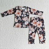 New Flower Cute Girl's Set Pajamas