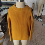 GT0034 Good Quality Winter Fashion Cute Yellow Kid's Knit Sweater