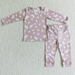 New Butterfly Pink Cute Girl's Set Pajamas