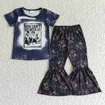 SALE c2-11 Halloween Black Short Sleeves Set