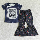 SALE c2-11 Halloween Black Short Sleeves Set