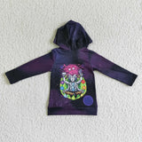 BT0052 Doctor Purple Planet Cartoon Hoodie Boy's Shirt Top