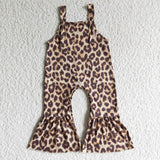 Fashion New Leopard Brown Girl's Jumpsuit