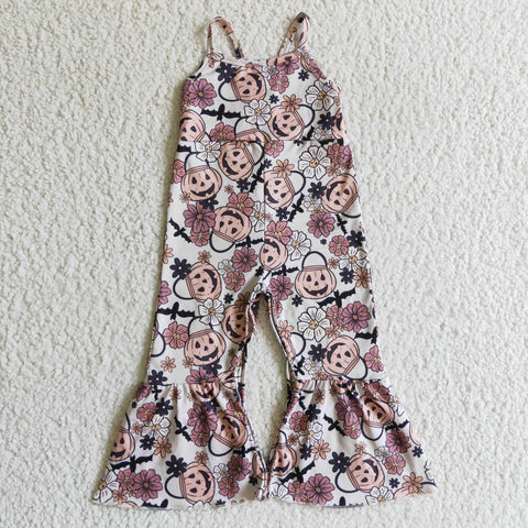 Halloween Pumpkin Lantern Girl's Jumpsuit