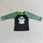 BT0066 Boy's Boutique Ghost Purple Stripe Cute Shirt Top