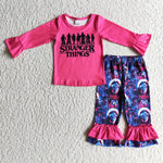 SALE GLP0176 New Stranger Things Light Pink Girl's Set