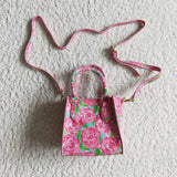 Fashion Pink Flower Crossbody bag