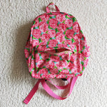 BA0022 Fashion Pink Flower Backpack Bag