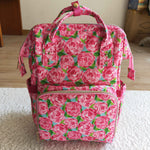 SALE Boutique Fashion Pink Flower Backpack Diaper Bags