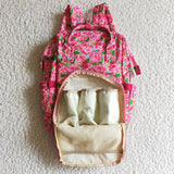 SALE Boutique Fashion Pink Flower Backpack Diaper Bags