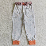 New Halloween Ghost Star Orange Casual Trousers Pants