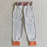 New Halloween Ghost Star Orange Casual Trousers Pants