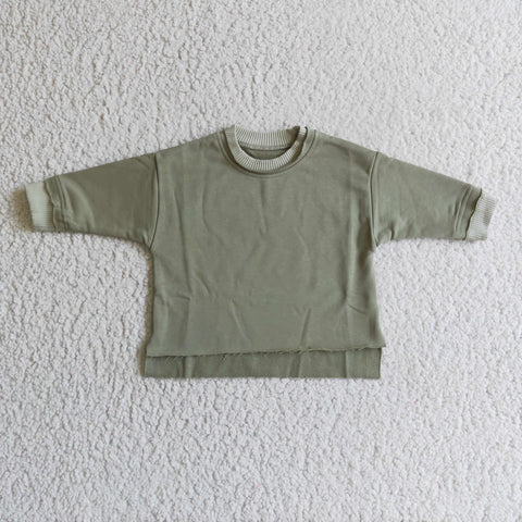 New ArmyGreen Good Quality Sweater Shirt Top