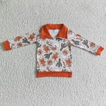 Christmas Orange Santa Cactus Boy's Matching Clothes