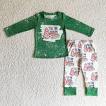 SALE BLP0094 THE SEASON Trees Green Tie Dry Boy's Set