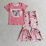 HOLLY jolly BABE Pink Trees Cute Girl's Set