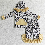 Boutique Leopard Hoodie Girl's Matching Clothes