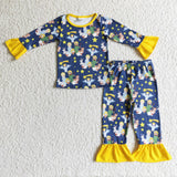 New Jesus Yellow Pajamas Boy's Girl's Matching Clothes