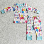 Happy Birthday Pajamas Boy's Girl's Matching Clothes