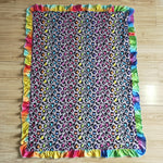 Colorful Leopard Baby Blanket