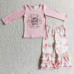 SALE GLP0336 New I'm Loved Flower Pink Girl's Set