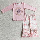 SALE GLP0336 New I'm Loved Flower Pink Girl's Set