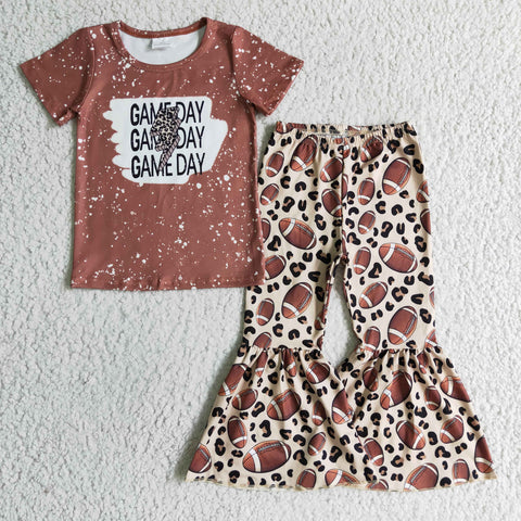 GAME DAY Football Leopard Girl's Set